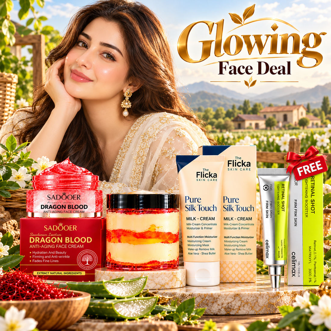 Glowing Face Deal || 4 in 1 Bundle